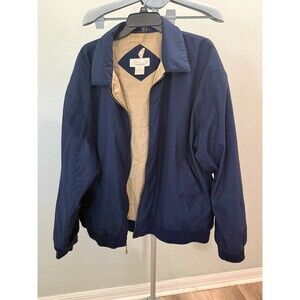 Vintage Sahara Harrington Style Blue & Tan Jacket Size Large MINT/NO FLAWS